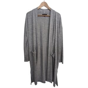 Banana Republic Factory Cardigan Duster Lagenlook Belt Gray Med